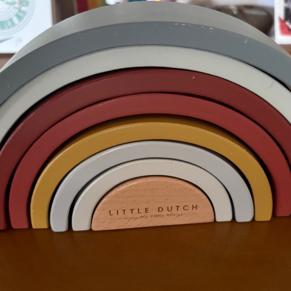 Little Dutch Wooden Rainbow Stacker - Picture 2 of 3